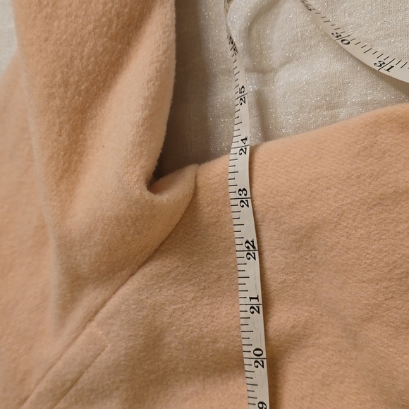 Ahsley Scott Vintage Wool Stylish Women's Pea Coat in Light Peach - Picture 13 of 16